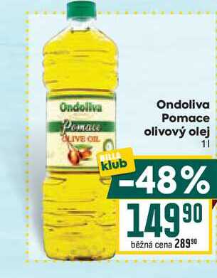 Ondoliva Pomace olivový olej 1l