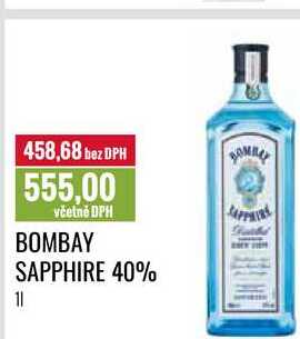 BOMBAY SAPPHIRE 40% 1l