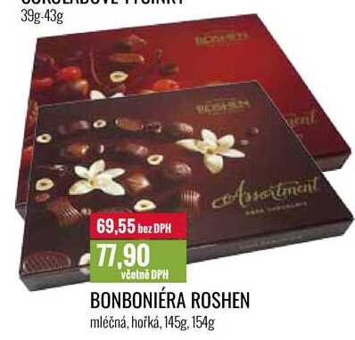 BONBONIÉRA ROSHEN 145g, 154g 
