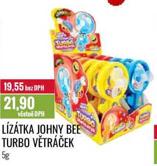 LÍZÁTKA JOHNY BEE TURBO VĚTRÁČEK 5g 