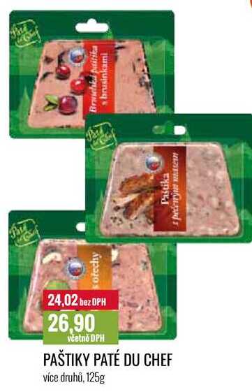 PAŠTIKY PATÉ DU CHEF 125g 