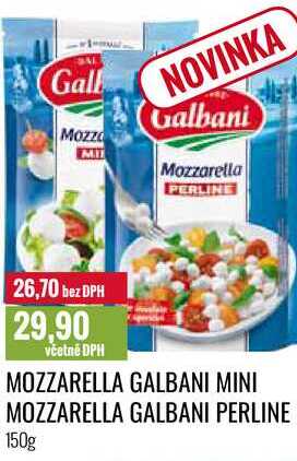 MOZZARELLA GALBANI MINI MOZZARELLA GALBANI PERLINE 150g 