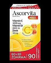 ASCORVITA MAX 60 + 30 potahovaných tablet
