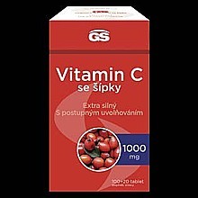 GS Vitamin C 1000 mg se šípky 100 + 20 tablet
