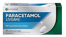 Paracetamol LIVSANE 500 mg 20 potahovaných tablet