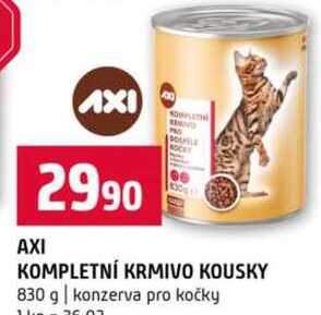 AXI KOMPLETNÍ KRMIVO KOUSKY 830 g