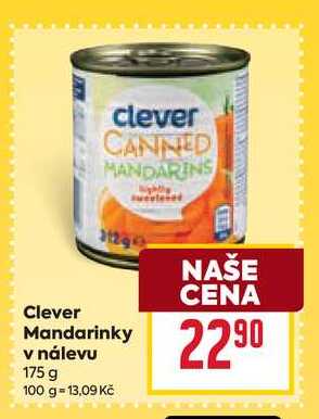 Clever Mandarinky v nálevu 175 g 