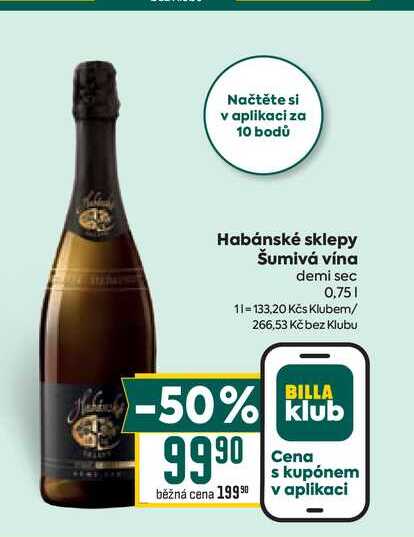 Habánské sklepy Šumivá vína demi sec 0,75l