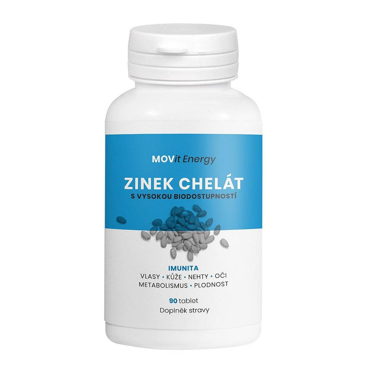 Movit Zinek chelát 15 mg 90 tablet