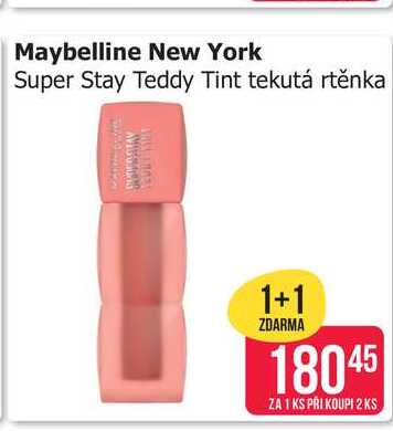 Maybelline New York Super Stay Teddy Tint tekutá rtěnka 