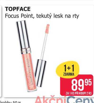 TOPFACE Focus Point, tekutý lesk na rty