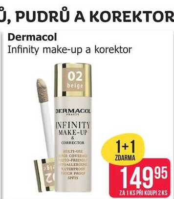 Dermacol Infinity make-up a korektor 