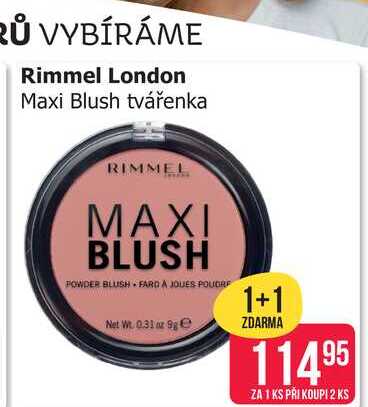 Rimmel London Maxi Blush tvářenka 
