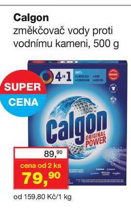 Calgon změkčovač vody proti vodnímu kameni, 500 g
