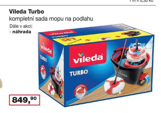 Vileda Turbo kompletní sada mopu na podlahu 