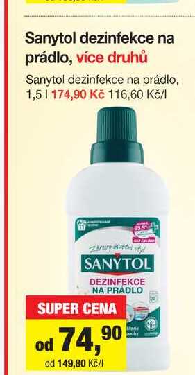 Sanytol Dezinfekce na prádlo 1500ml