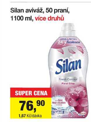 Silan aviváž, 50 praní, 1100 ml, více druhů 