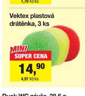 Vektex plastová drátěnka, 3 ks
