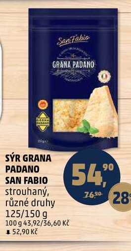 SÝR GRANA PADANO SAN FABIO, 125 g