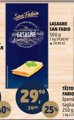 LASAGNE SAN FABIO, 500 g