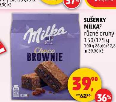 SUŠENKY MILKA, 150/175 g