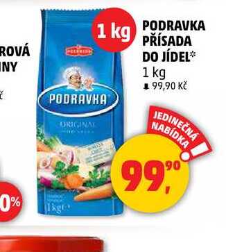 PODRAVKA ORIGINAL PODRAVKA PŘÍSADA DO JÍDEL, 1 kg 
