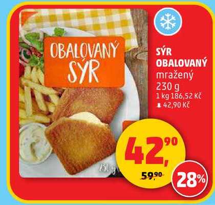 SÝR OBALOVANÝ, 230 g 