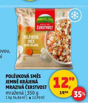 POLÉVKOVÁ SMĚS JEMNĚ KRÁJENÁ MRAZIVÁ ČERSTVOST, 350 g