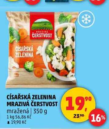 CÍSAŘSKÁ ZELENINA MRAZIVÁ ČERSTVOST, 350 g