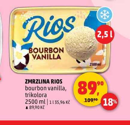 ZMRZLINA RIOS bourbon vanilla, trikolora, 2500 ml