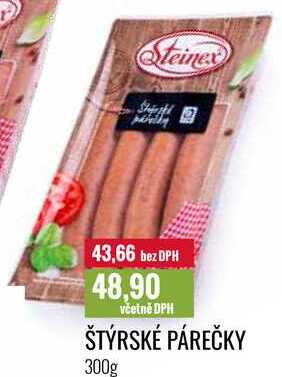ŠTÝRSKÉ PÁREČKY 300g 