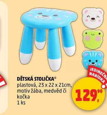 DĚTSKÁ STOLIČKA, 1 ks 
