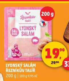 LYONSKÝ SALÁM ŘEZNÍKŮV TALÍŘ, 200 g 