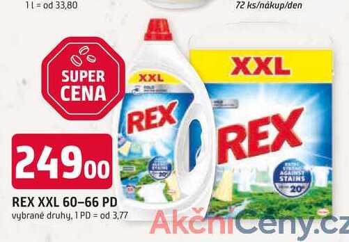 REX XXL 60-66 PD vybrané druhy