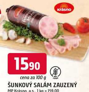 ŠUNKOVÝ SALÁM ZAUZENÝ 100g 