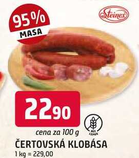 ČERTOVSKÁ KLOBÁSA 100 g