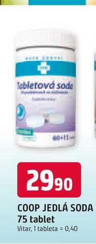 COOP JEDLÁ SODA 75 tablet 