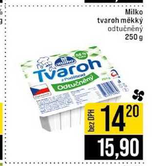 Milko tvaroh měkký odtučněný 250 g 