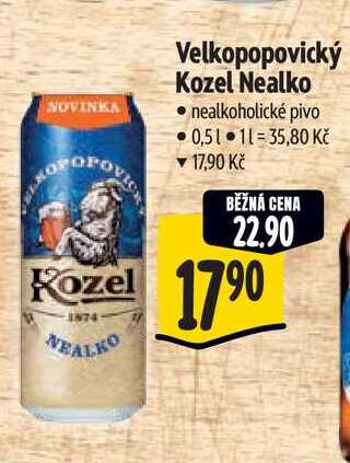  Velkopopovický Kozel Nealko  0,5 l
