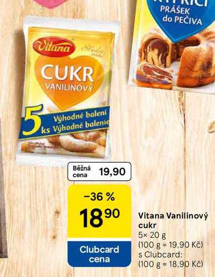 Vitana Vanilinový cukr, 5x 20 g  