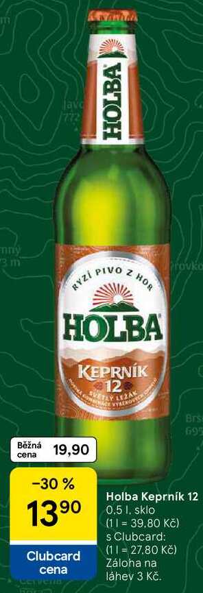 Holba Keprník 12, 0,5 l. sklo 