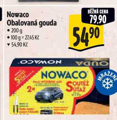 Nowaco Obalovaná gouda 200 g