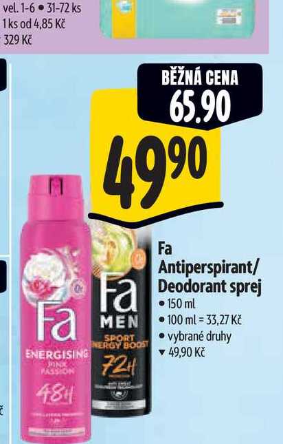  Fa Antiperspirant/ Deodorant sprej 150 ml 
