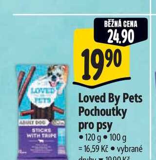   Loved By Pets Pochoutky pro psy 120 g 