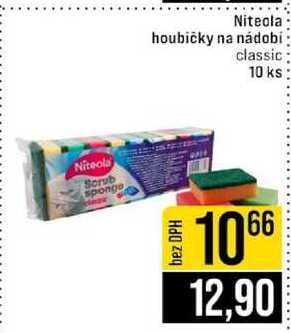 Niteola houbičky na nádobí classic 10 ks 