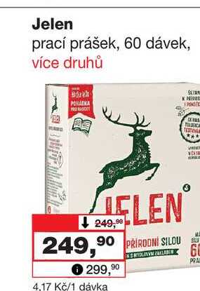 Jelen prací prášek, 60 dávek