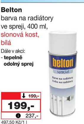 Belton barva na radiátory ve spreji, 400 ml