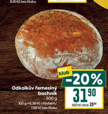 Odkolkův řemeslný bochník 500 g 