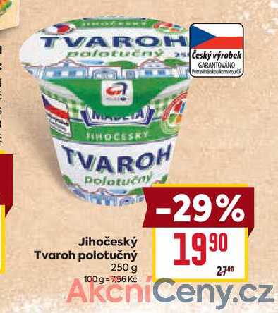 Jihočeský Tvaroh polotučný 250 g