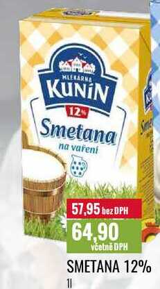 SMETANA 12% 1l